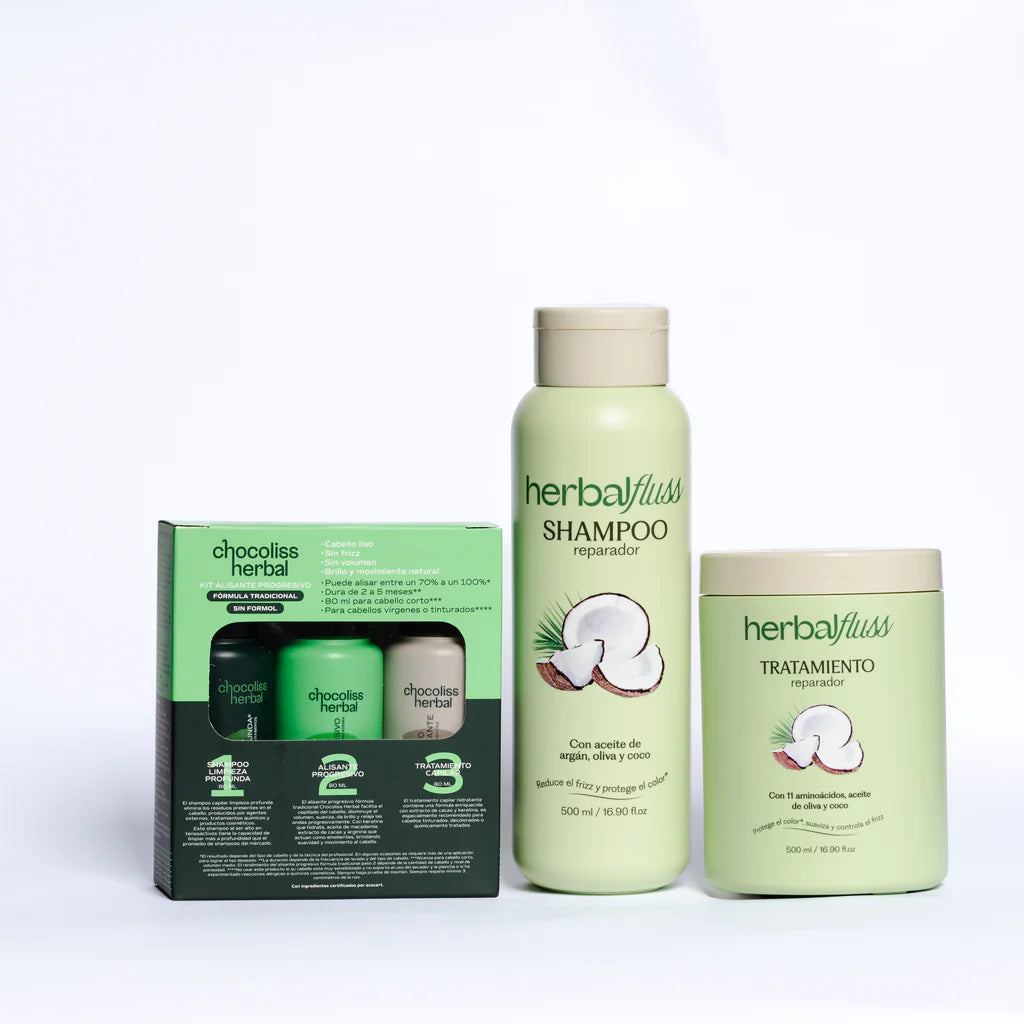 Combo liso y nutritivo cabello corto