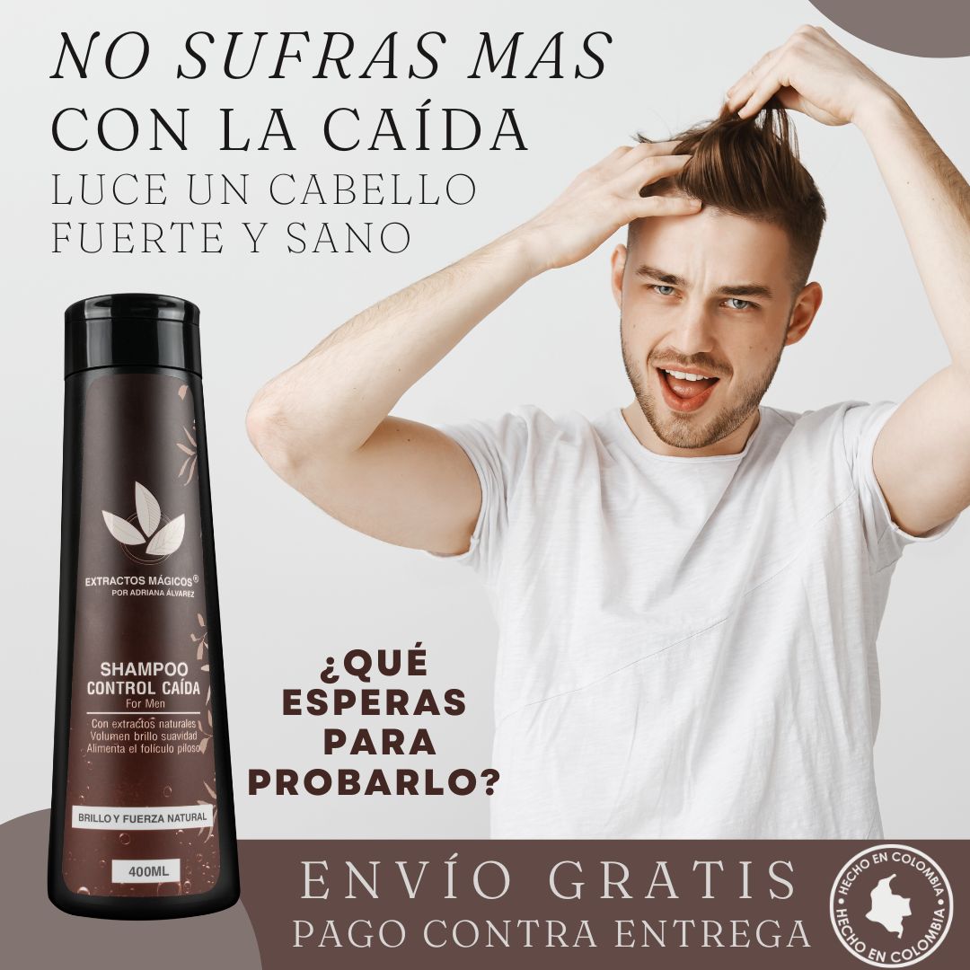 Shampoo hombre control caída